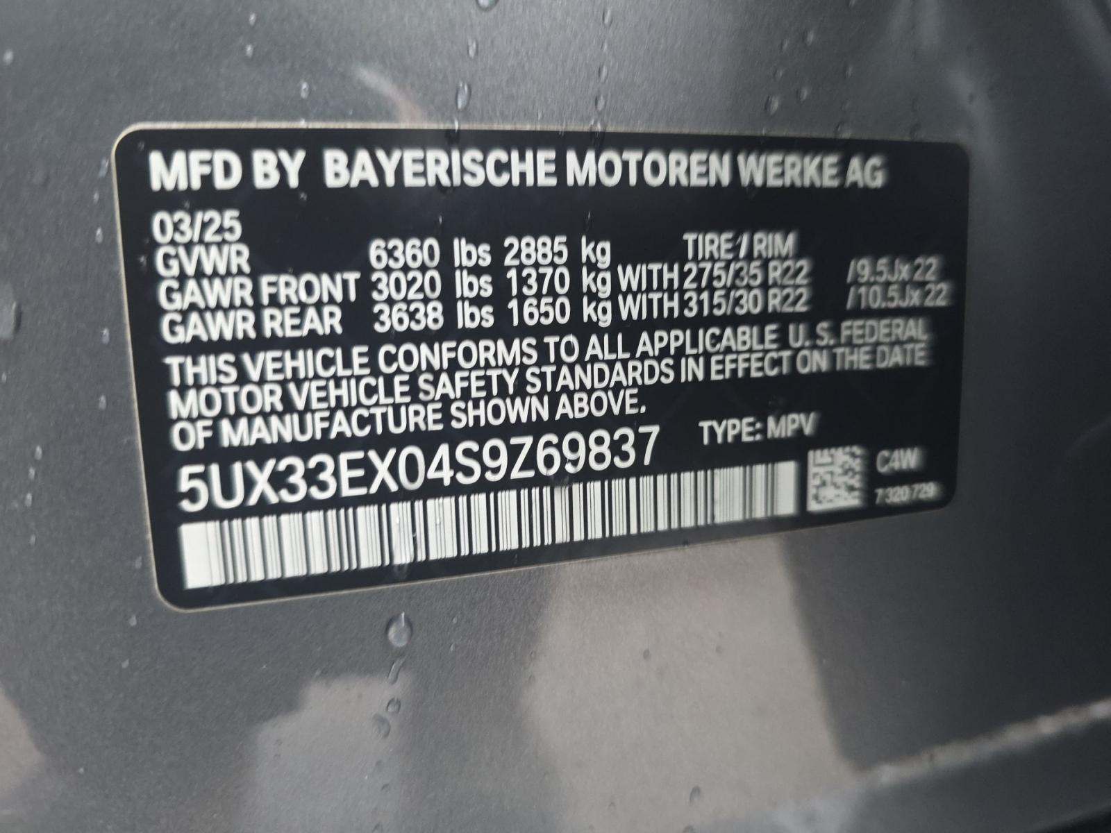 2025 BMW X6 xDrive40i AWD
