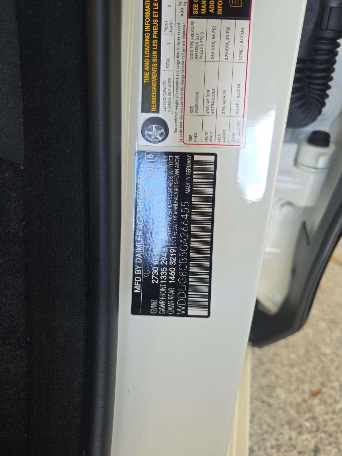 2016 Mercedes-Benz S-Class S 550 RWD