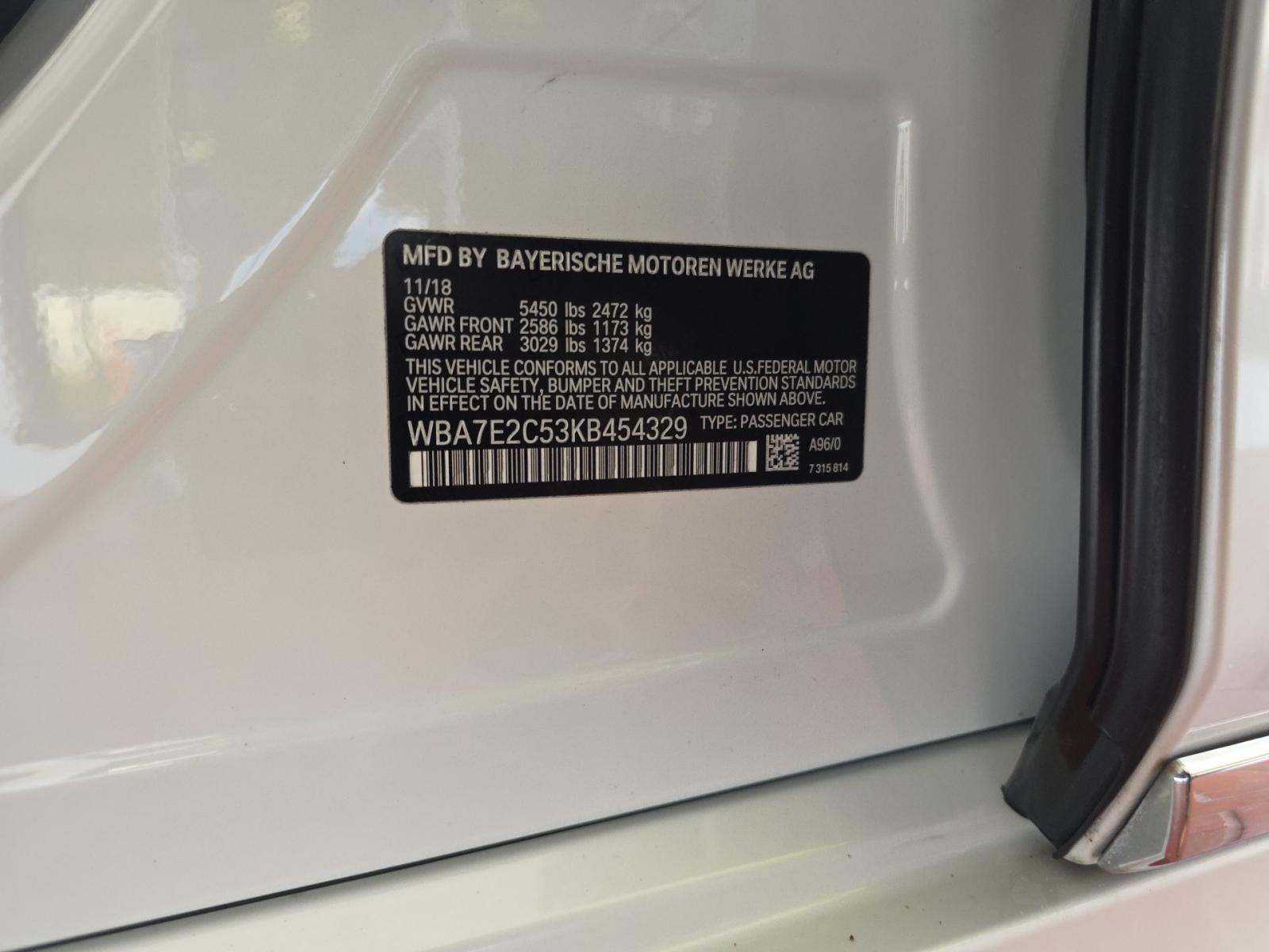 2019 BMW 7 Series 740i RWD