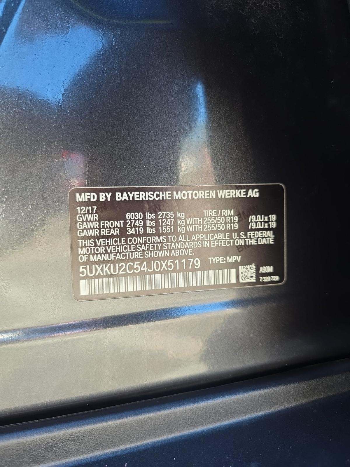 2018 BMW X6 xDrive35i AWD