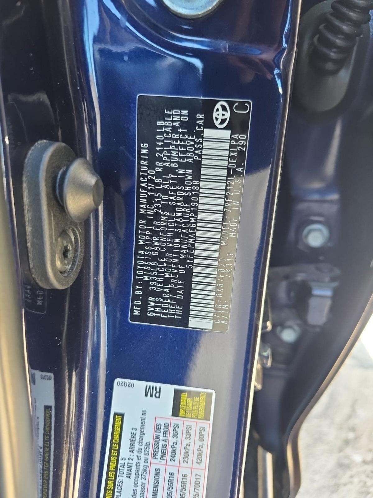 2021 Toyota Corolla LE FWD