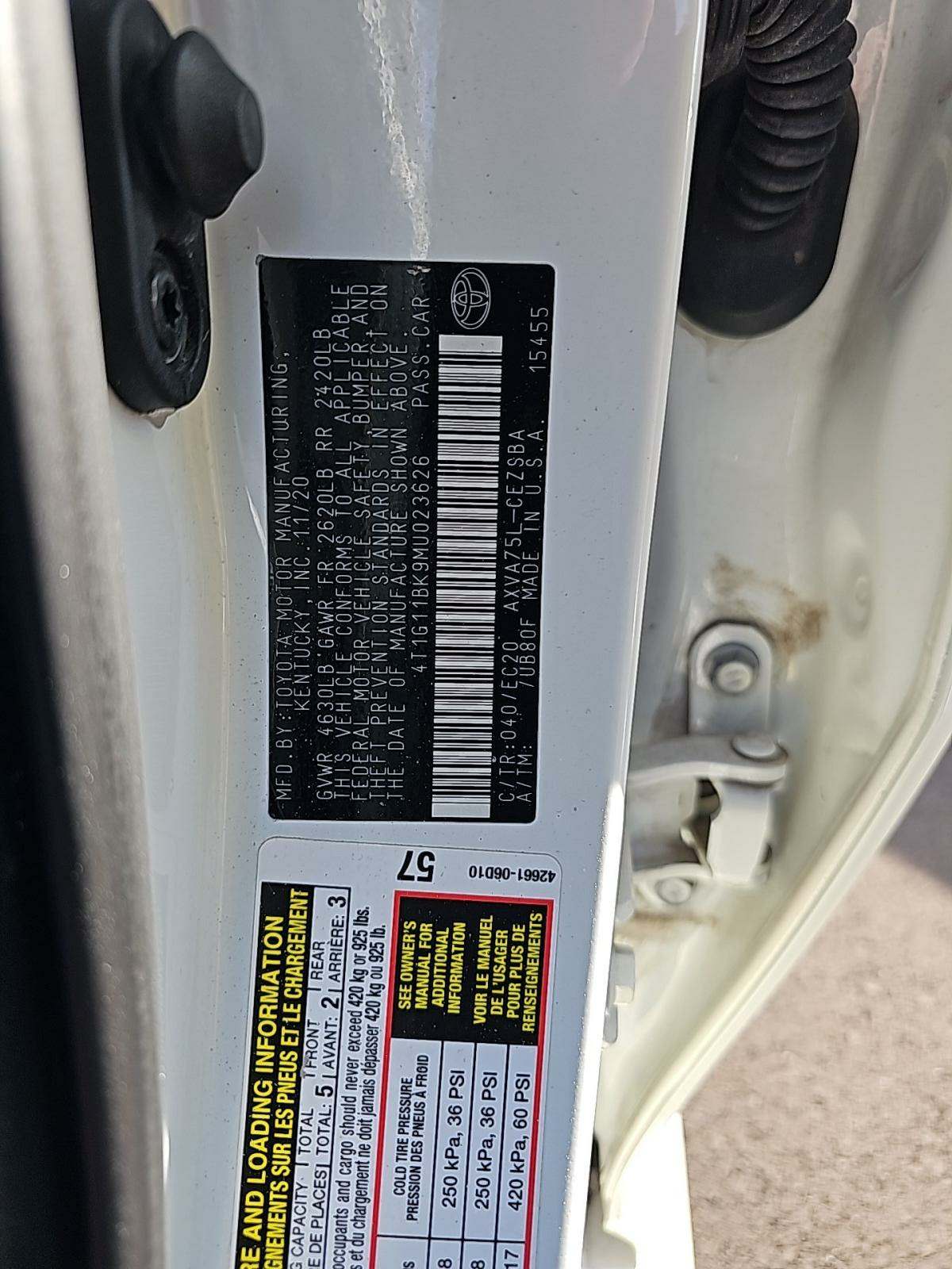 2021 Toyota Camry SE Nightshade AWD