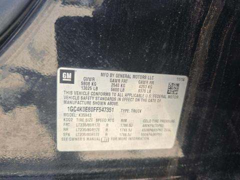 2015 Chevrolet Silverado 3500HD LTZ AWD