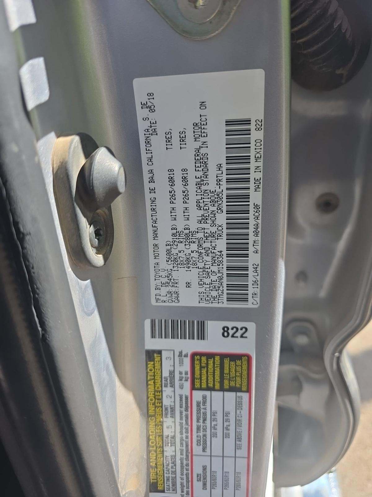 2018 Toyota Tacoma Limited AWD