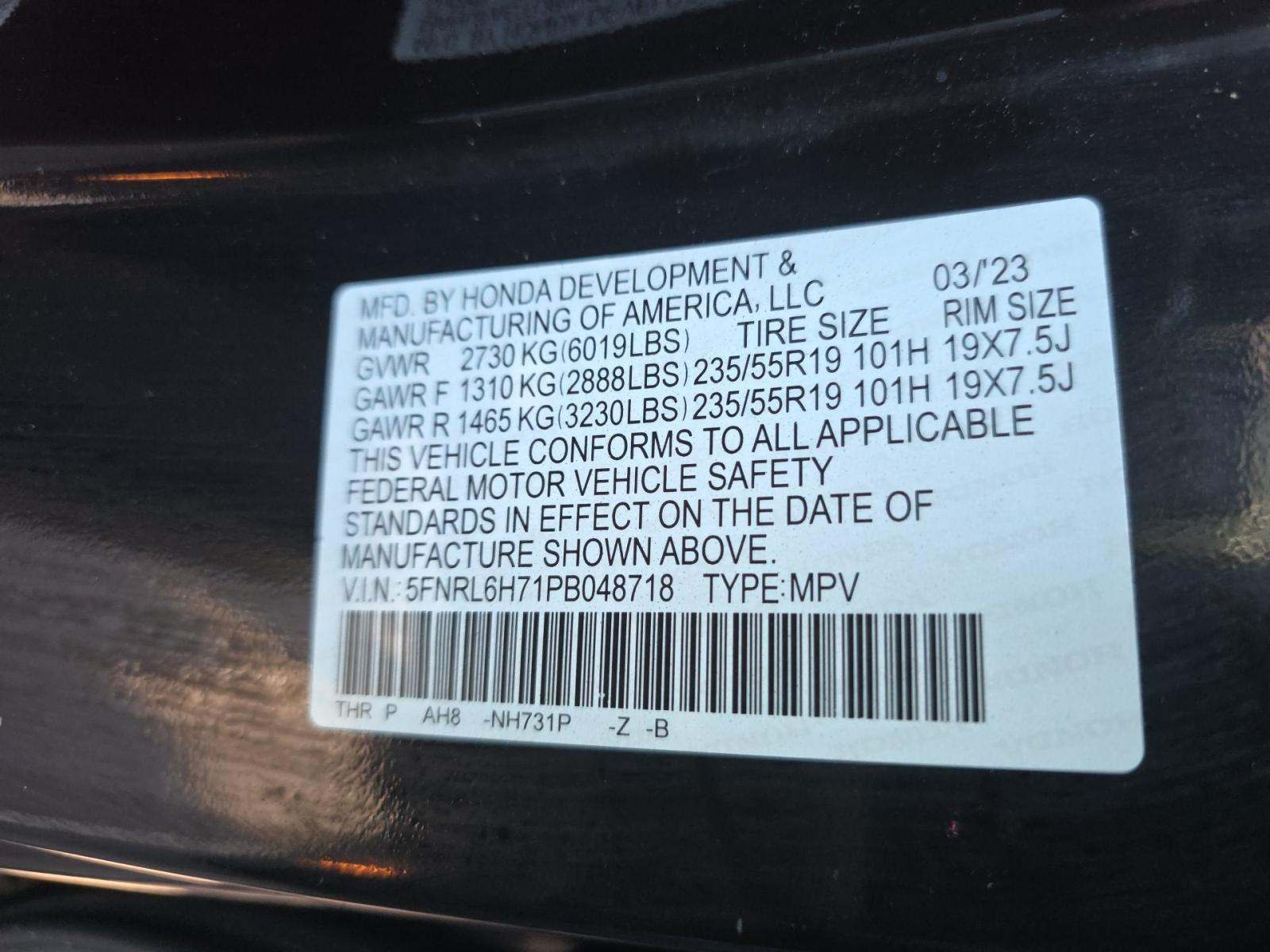 2023 Honda Odyssey Sport FWD