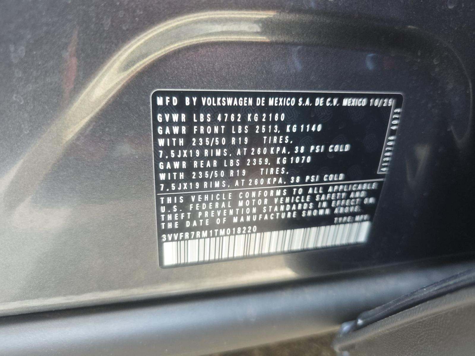 2026 Volkswagen Tiguan 2.0T SE FWD