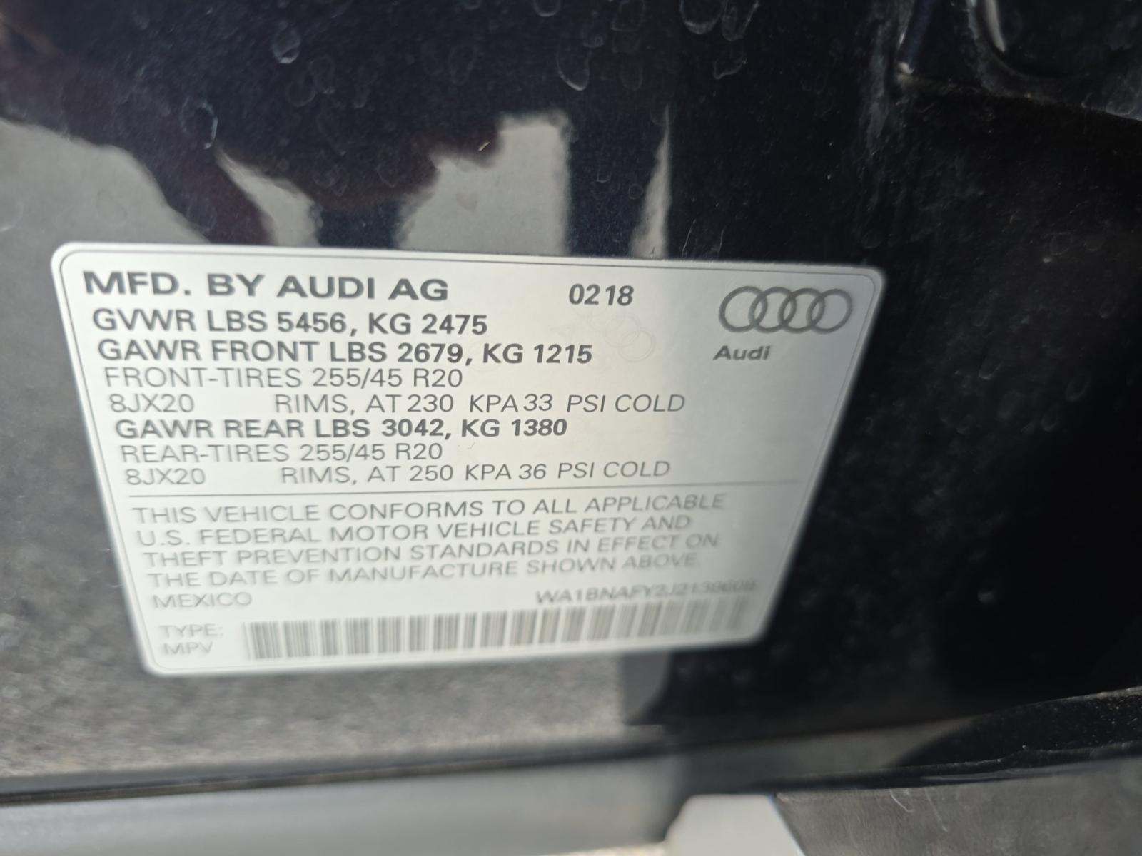 2018 Audi Q5 Premium Plus AWD