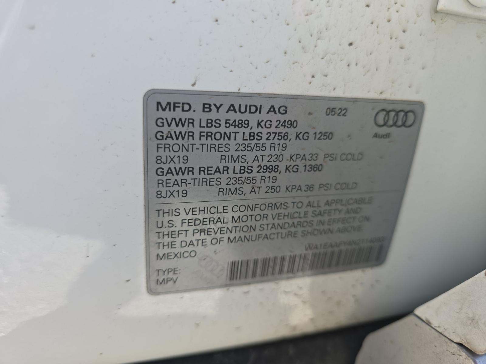 2022 Audi Q5 S line Premium Plus AWD