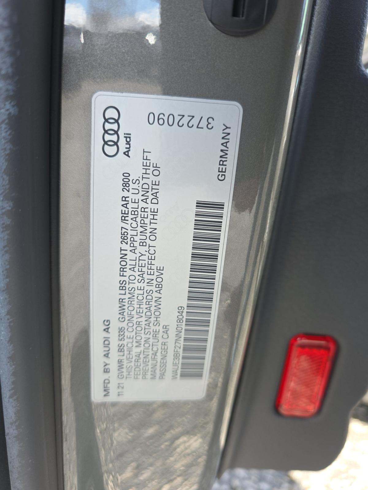 2022 Audi A6 Premium Plus AWD