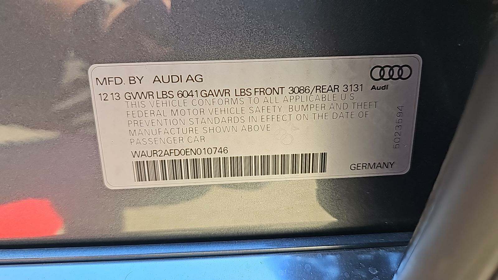 2014 Audi A8 L 4.0T AWD