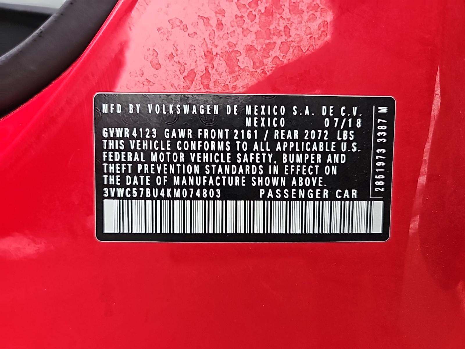 2019 Volkswagen Jetta 1.4T SE FWD