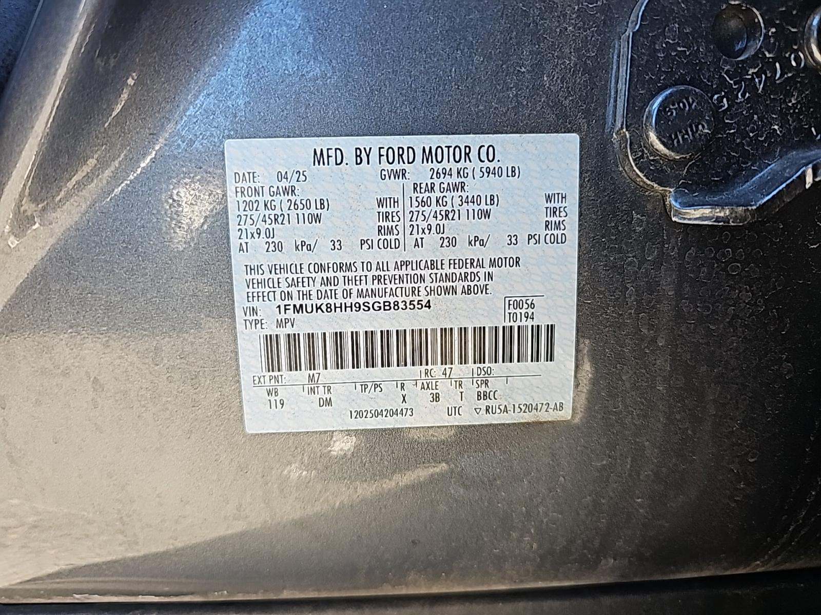 2025 Ford Explorer Platinum AWD