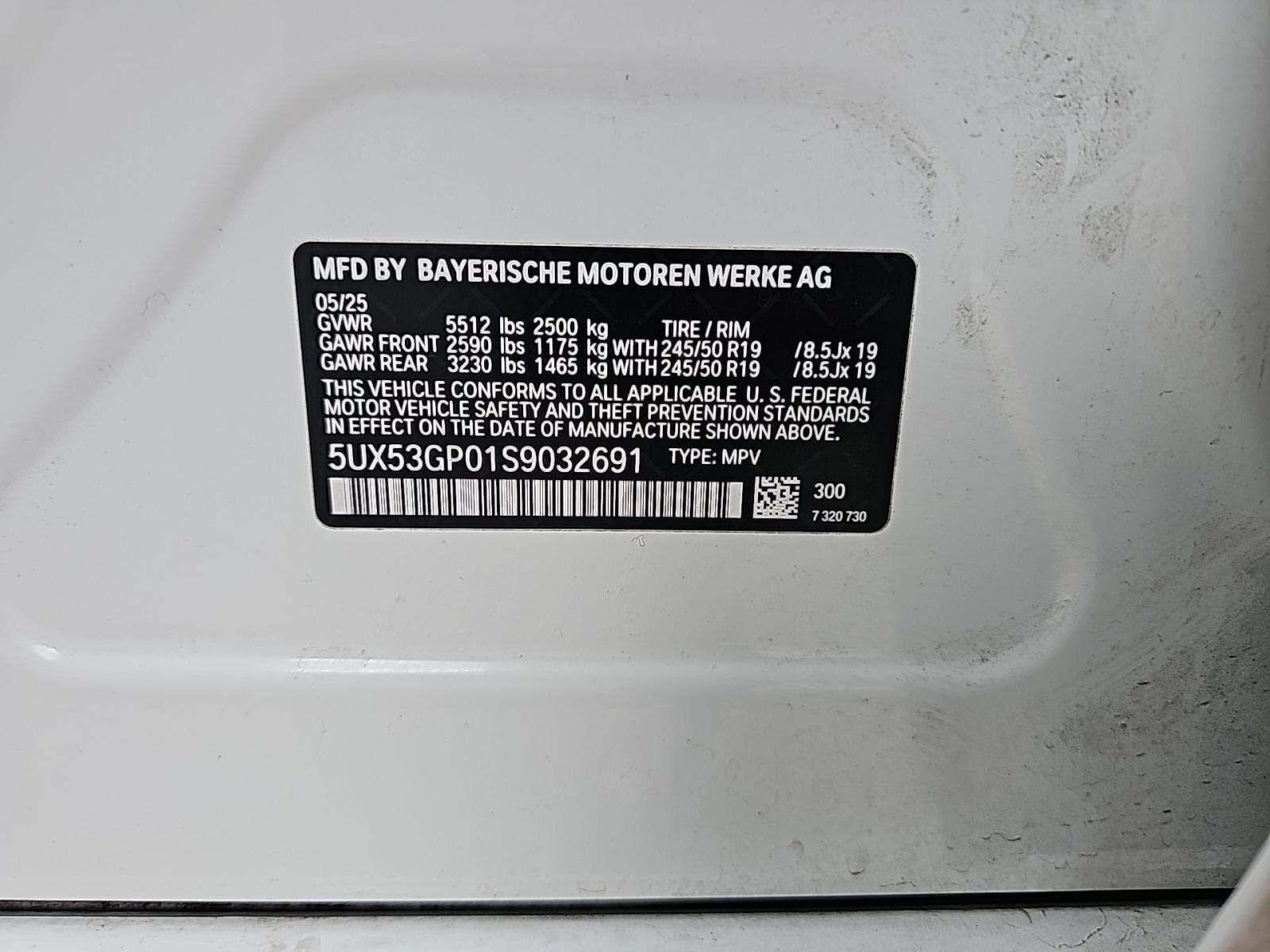 2025 BMW X3 xDrive30i AWD