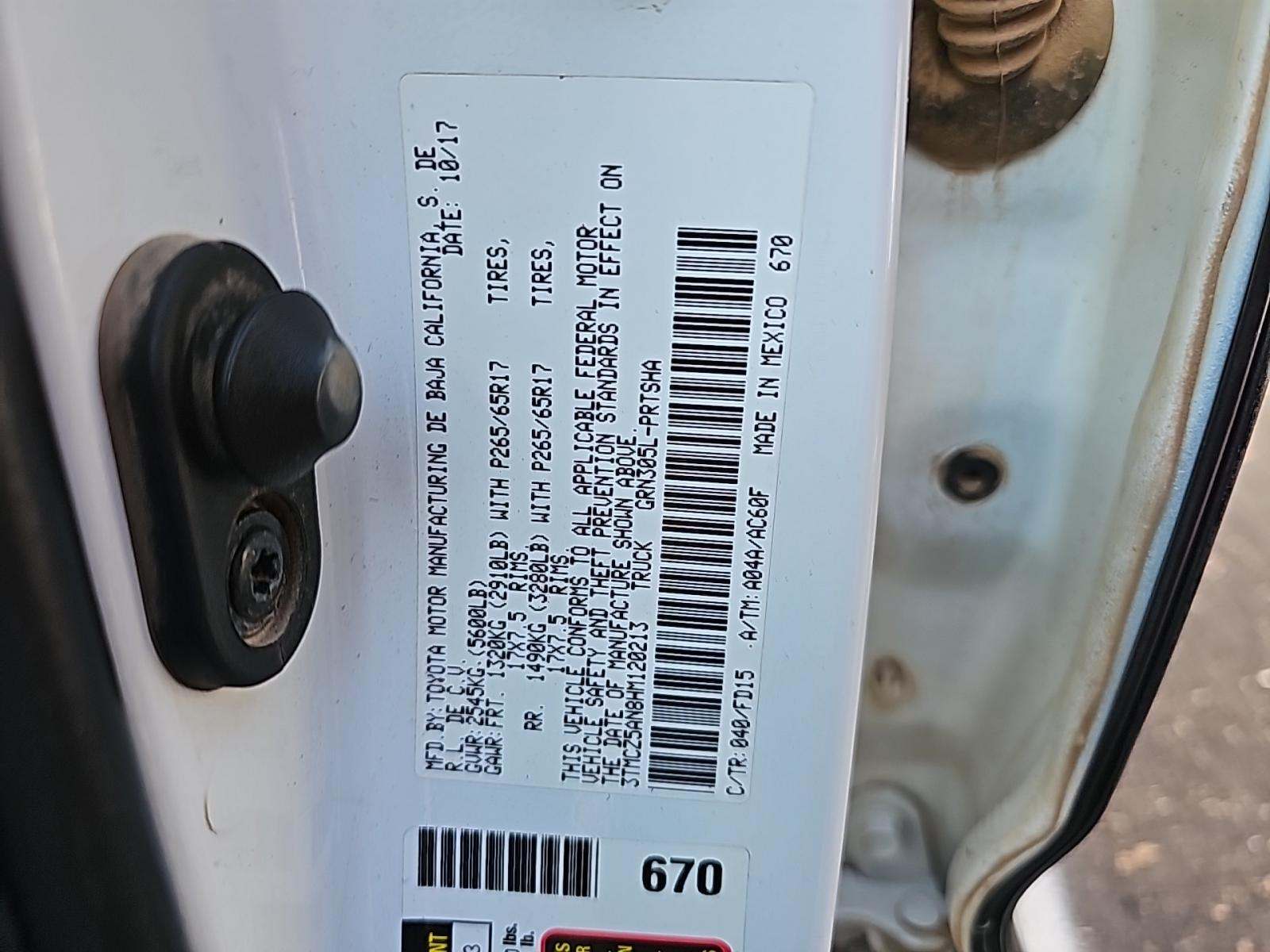 2017 Toyota Tacoma TRD Sport AWD