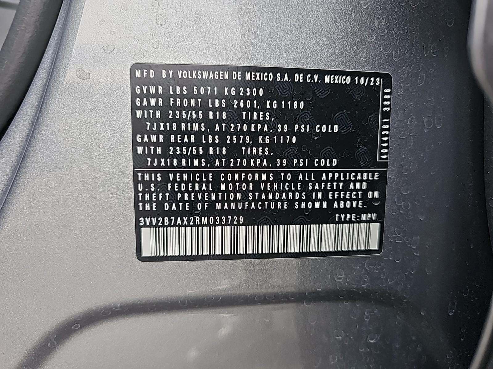 2024 Volkswagen Tiguan 2.0T SE AWD