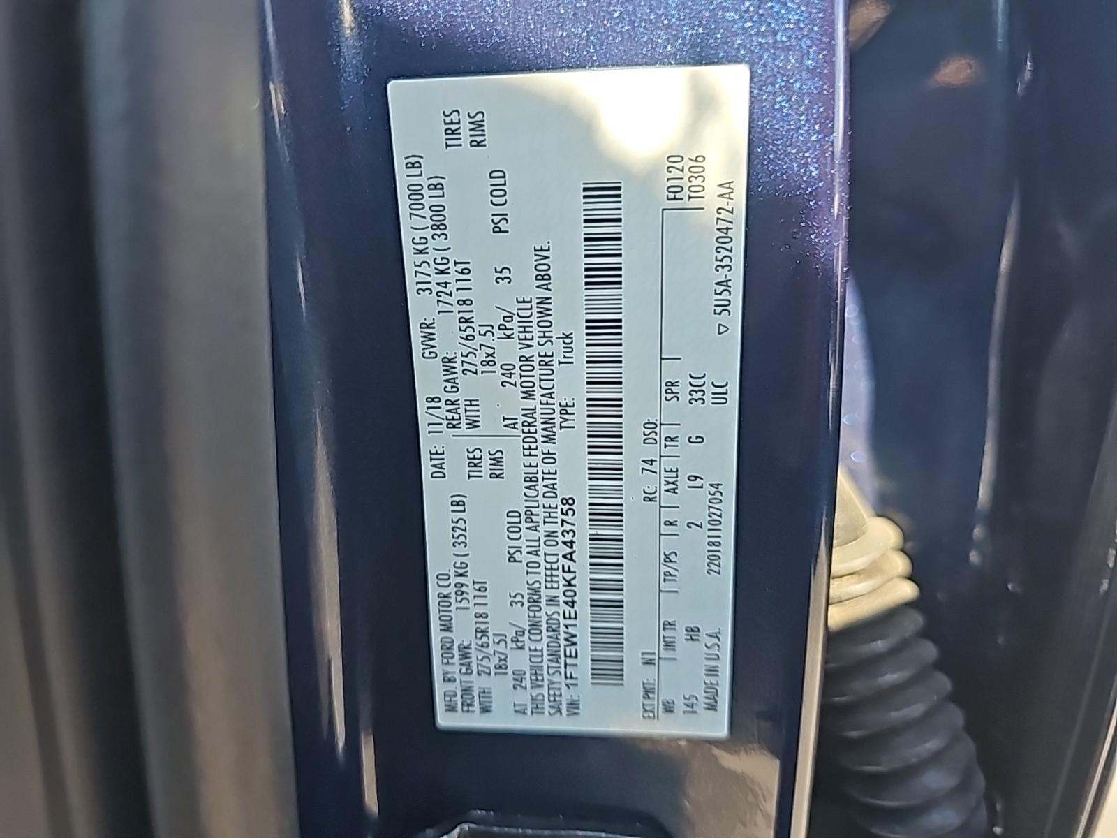 2019 Ford F-150 Lariat AWD