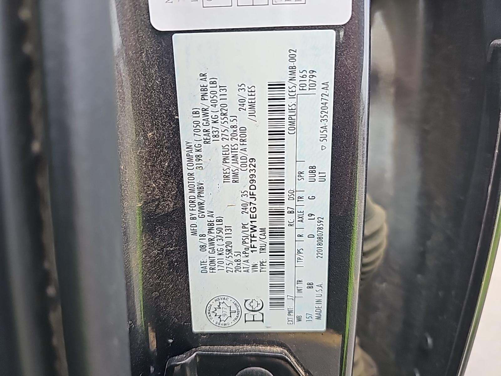 2018 Ford F-150 Platinum AWD