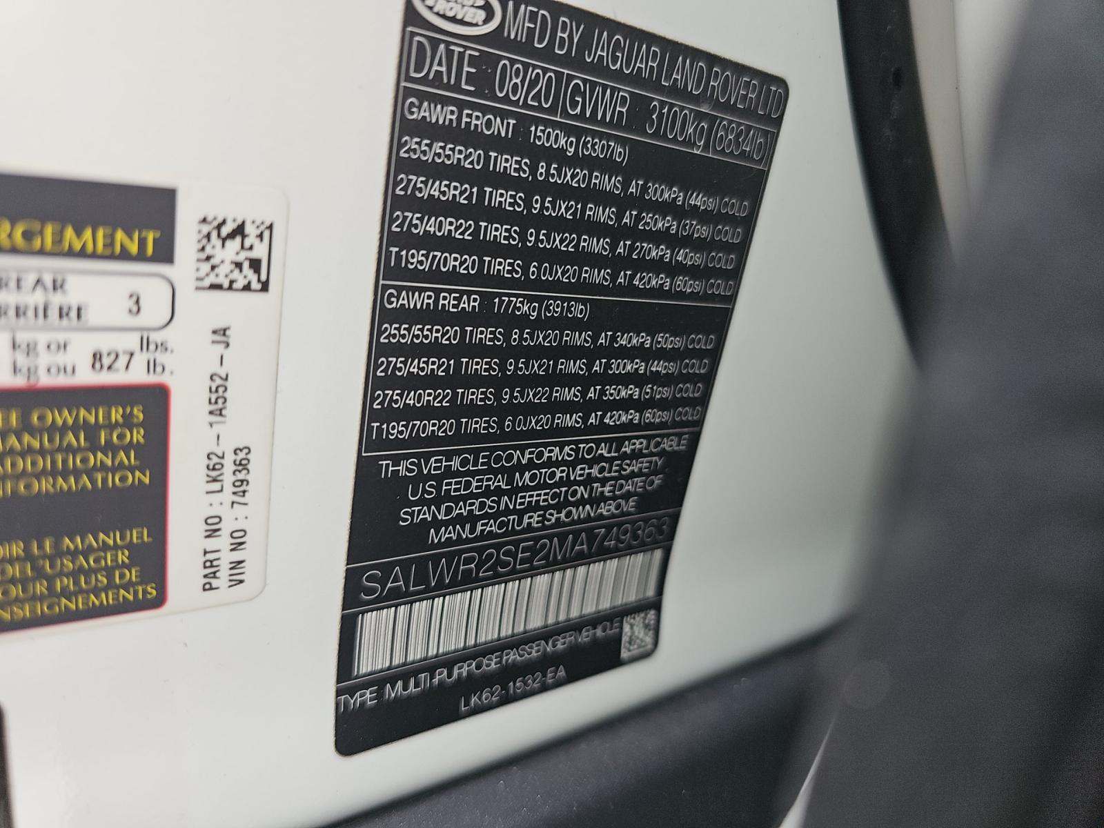 2021 Land Rover Range Rover Sport HSE Dynamic AWD