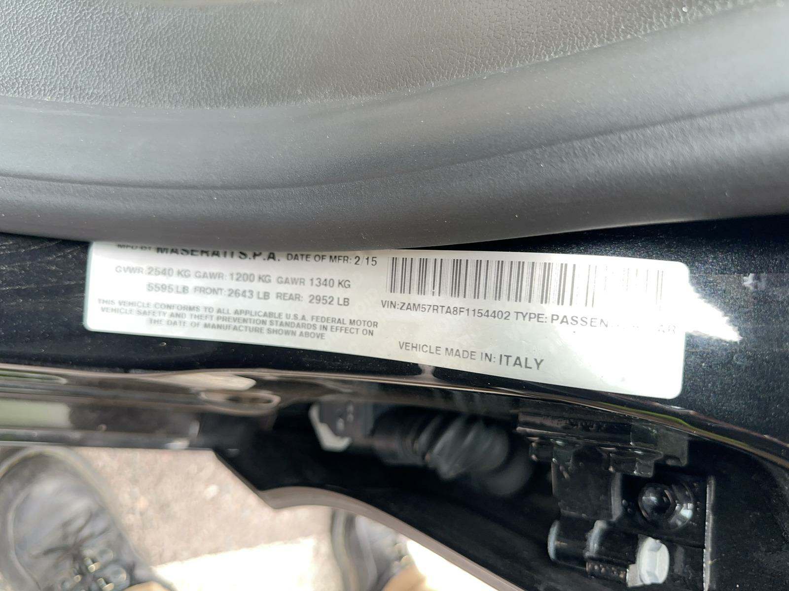 2015 Maserati Ghibli S Q4 AWD