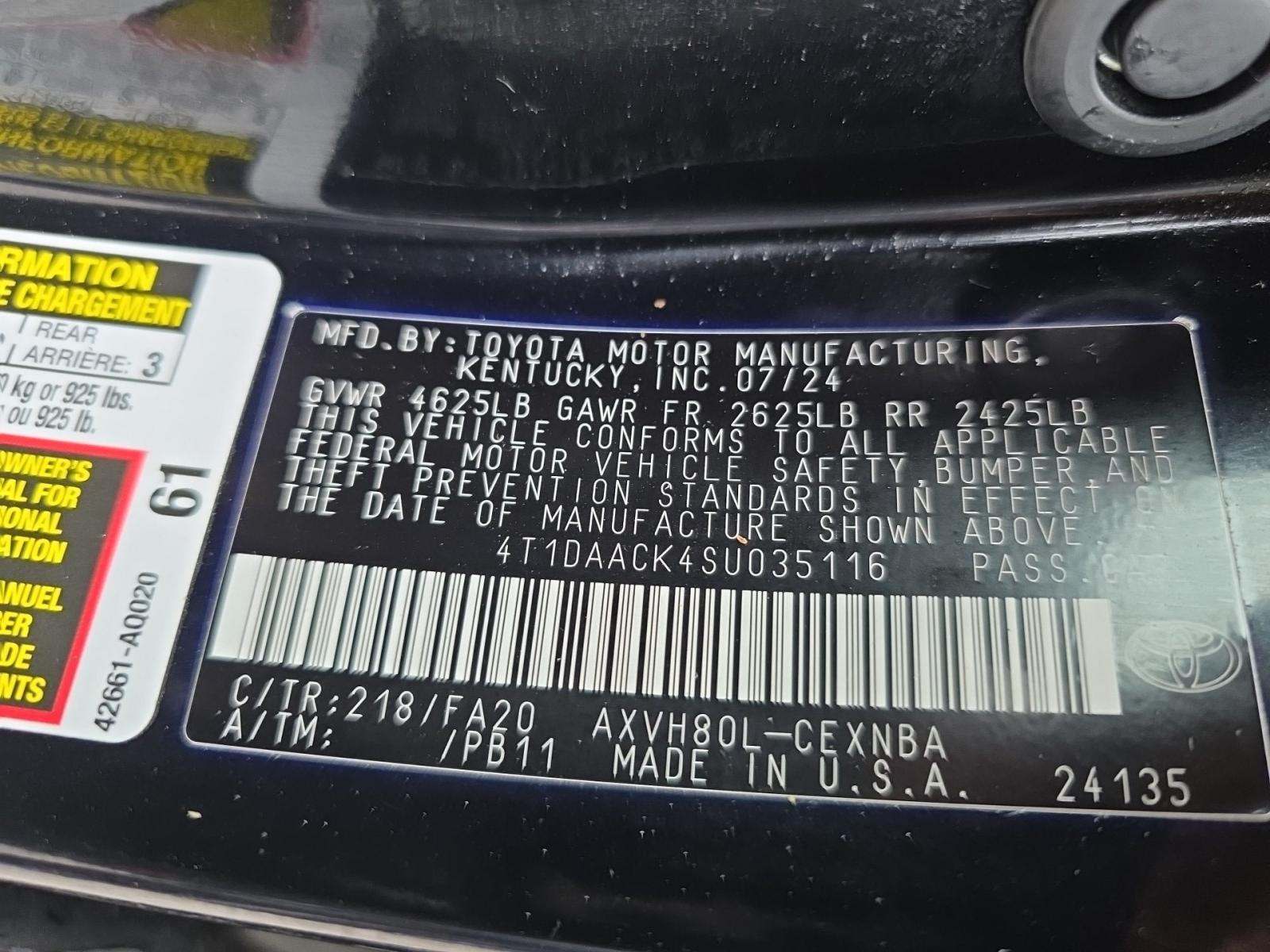 2025 Toyota Camry LE FWD