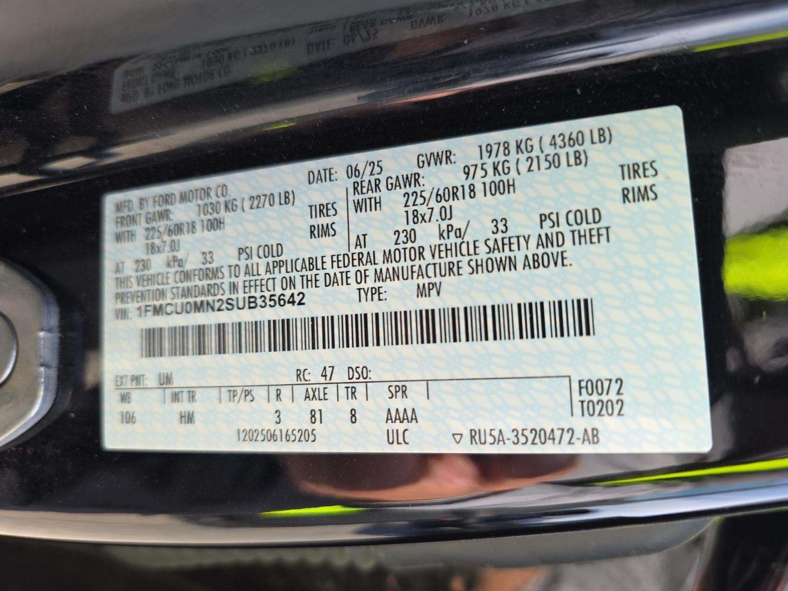 2025 Ford Escape ST-Line FWD