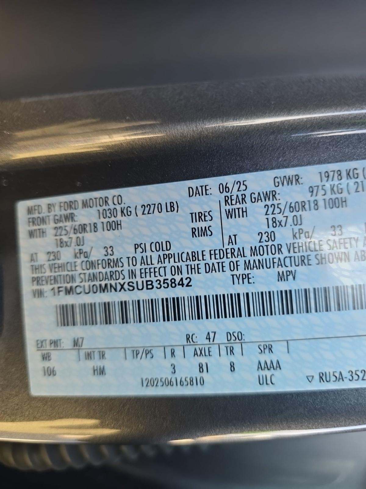 2025 Ford Escape ST-Line FWD