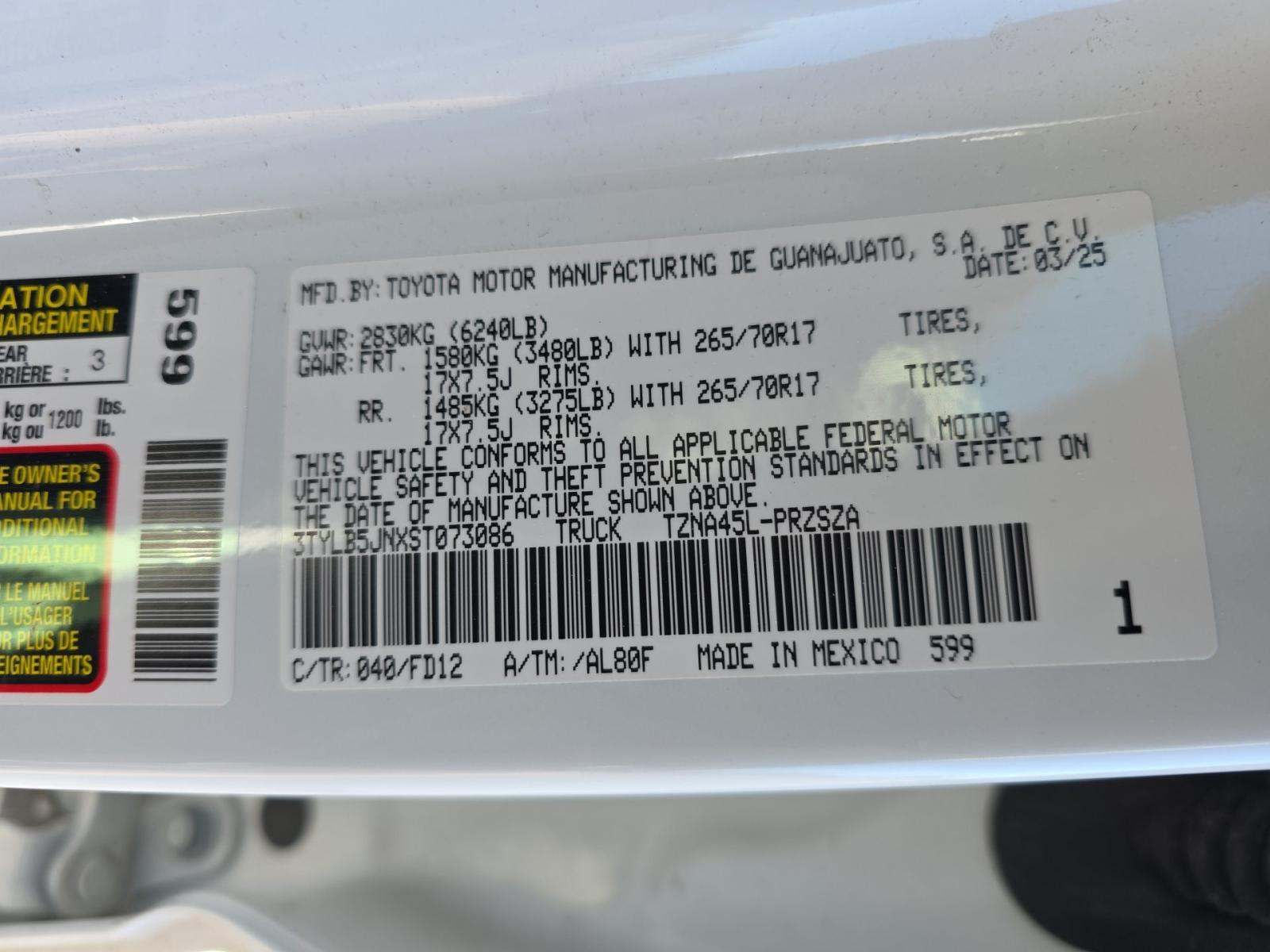 2025 Toyota Tacoma TRD Off-Road AWD