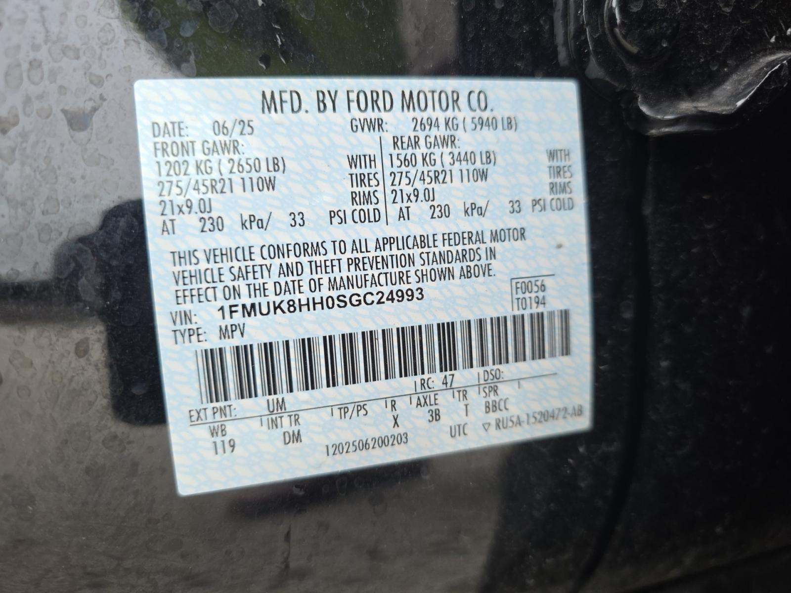 2025 Ford Explorer Platinum AWD