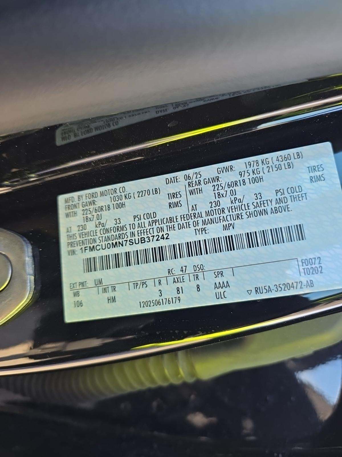 2025 Ford Escape ST-Line FWD