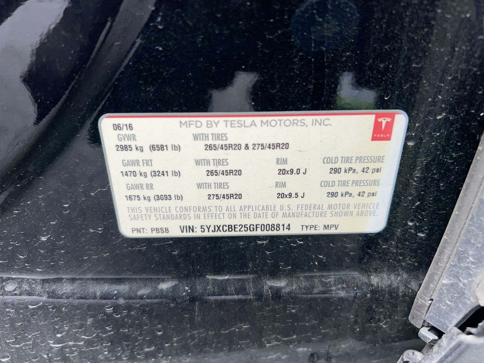 2016 Tesla Model X 75D AWD