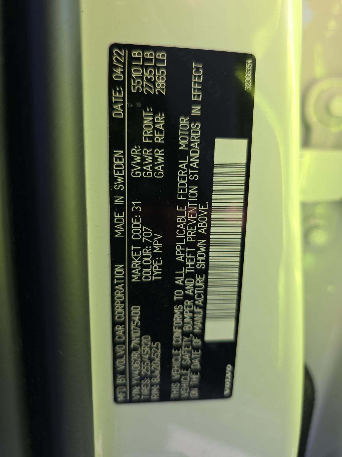 2022 Volvo XC60 B6 Inscription AWD