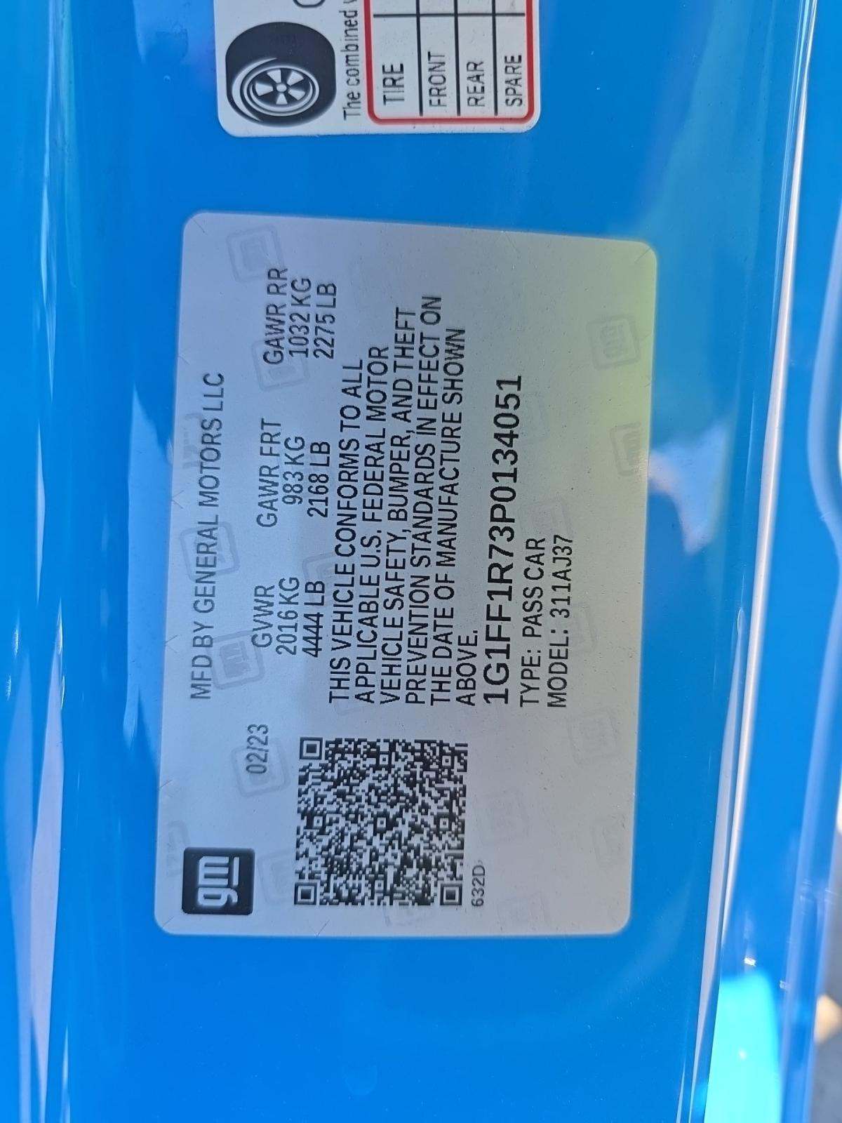 2023 Chevrolet Camaro LT1 RWD