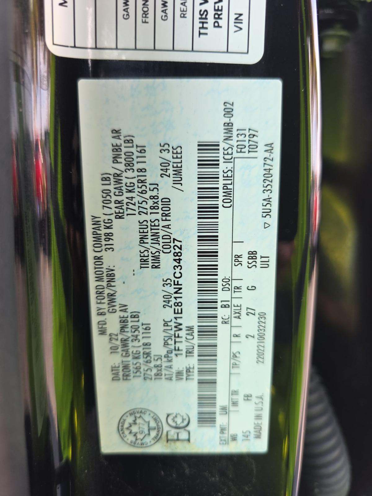 2022 Ford F-150 XLT AWD