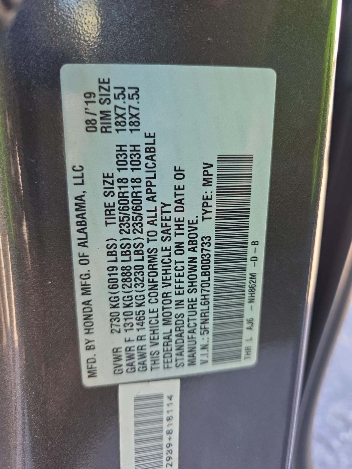 2020 Honda Odyssey EX-L FWD