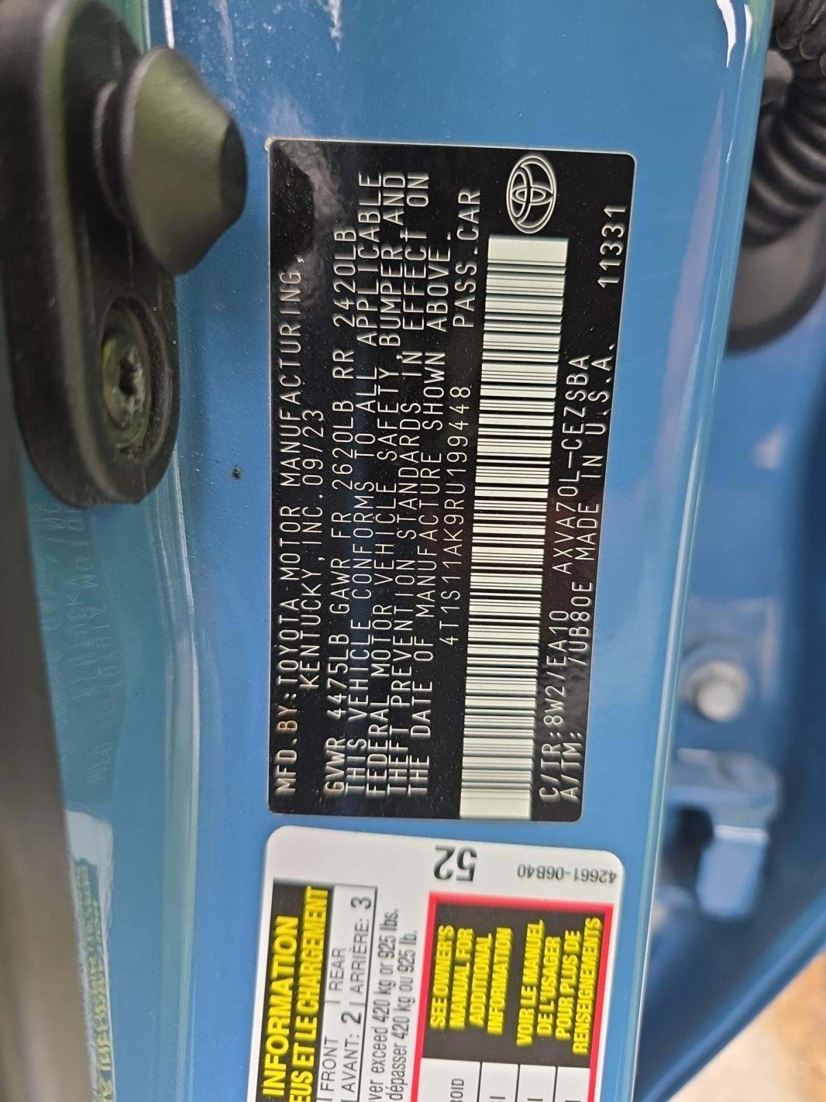 2024 Toyota Camry SE FWD