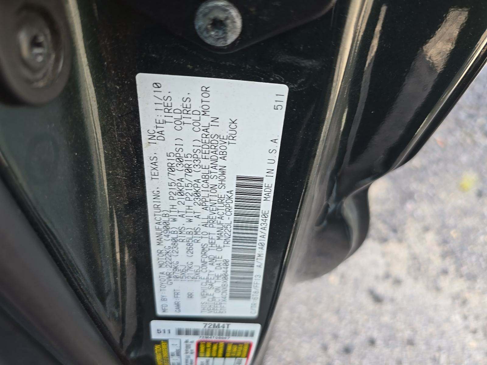 2011 Toyota Tacoma Base RWD