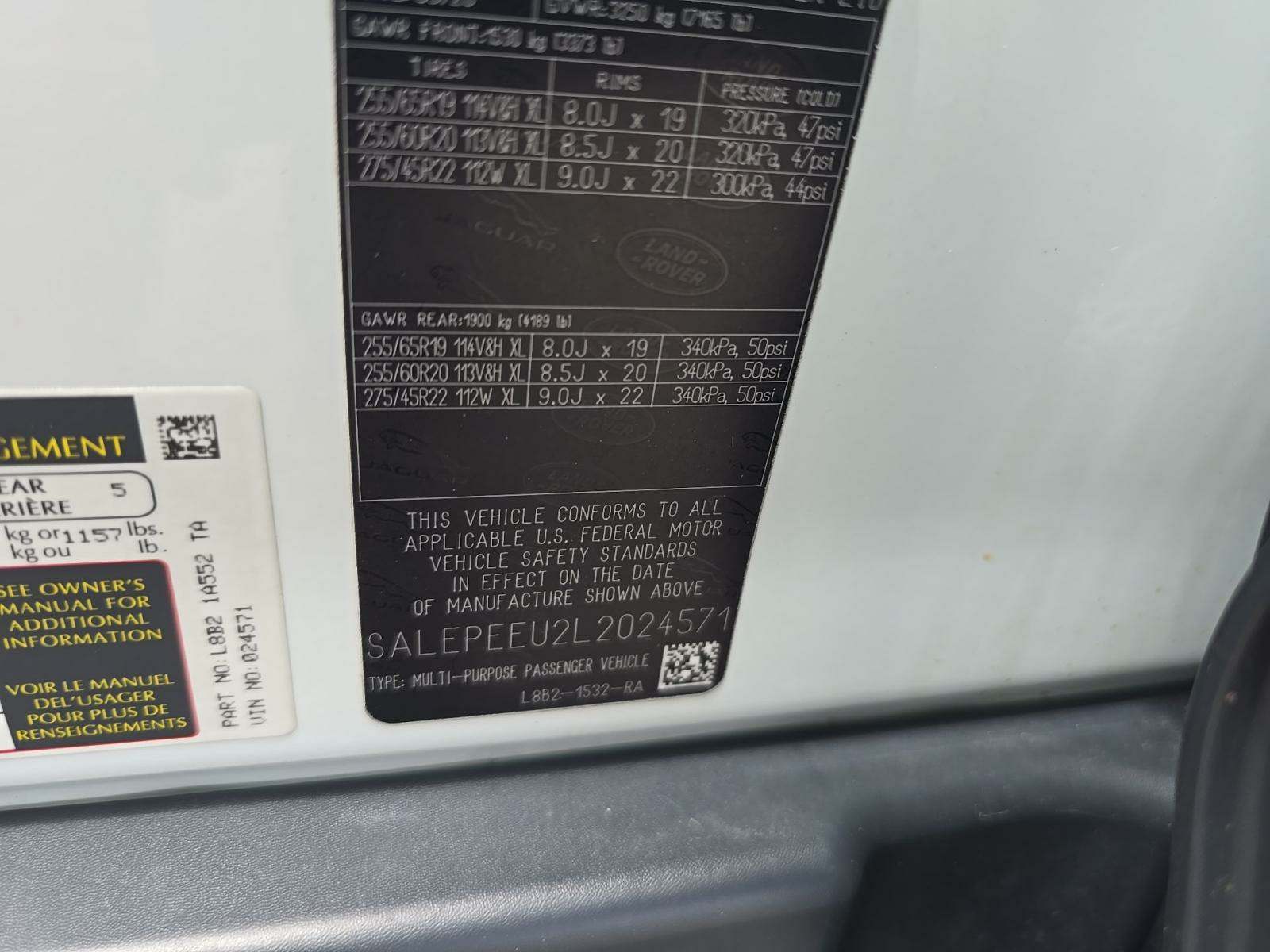 2020 Land Rover Defender 110 SE AWD