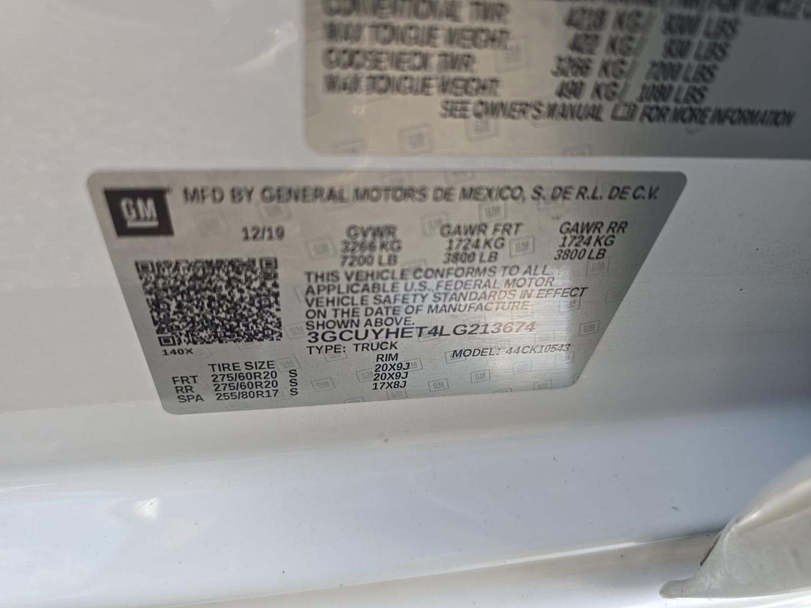 2020 Chevrolet Silverado 1500 High Country AWD