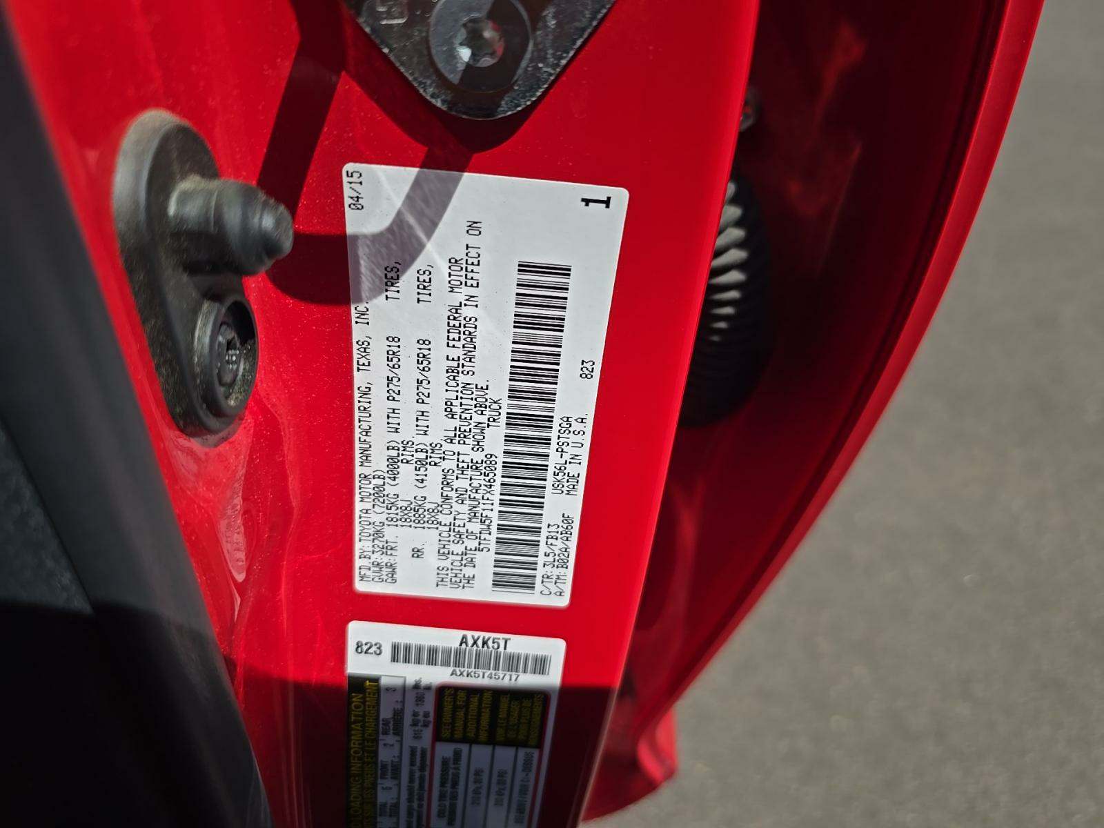 2015 Toyota Tundra SR5 AWD