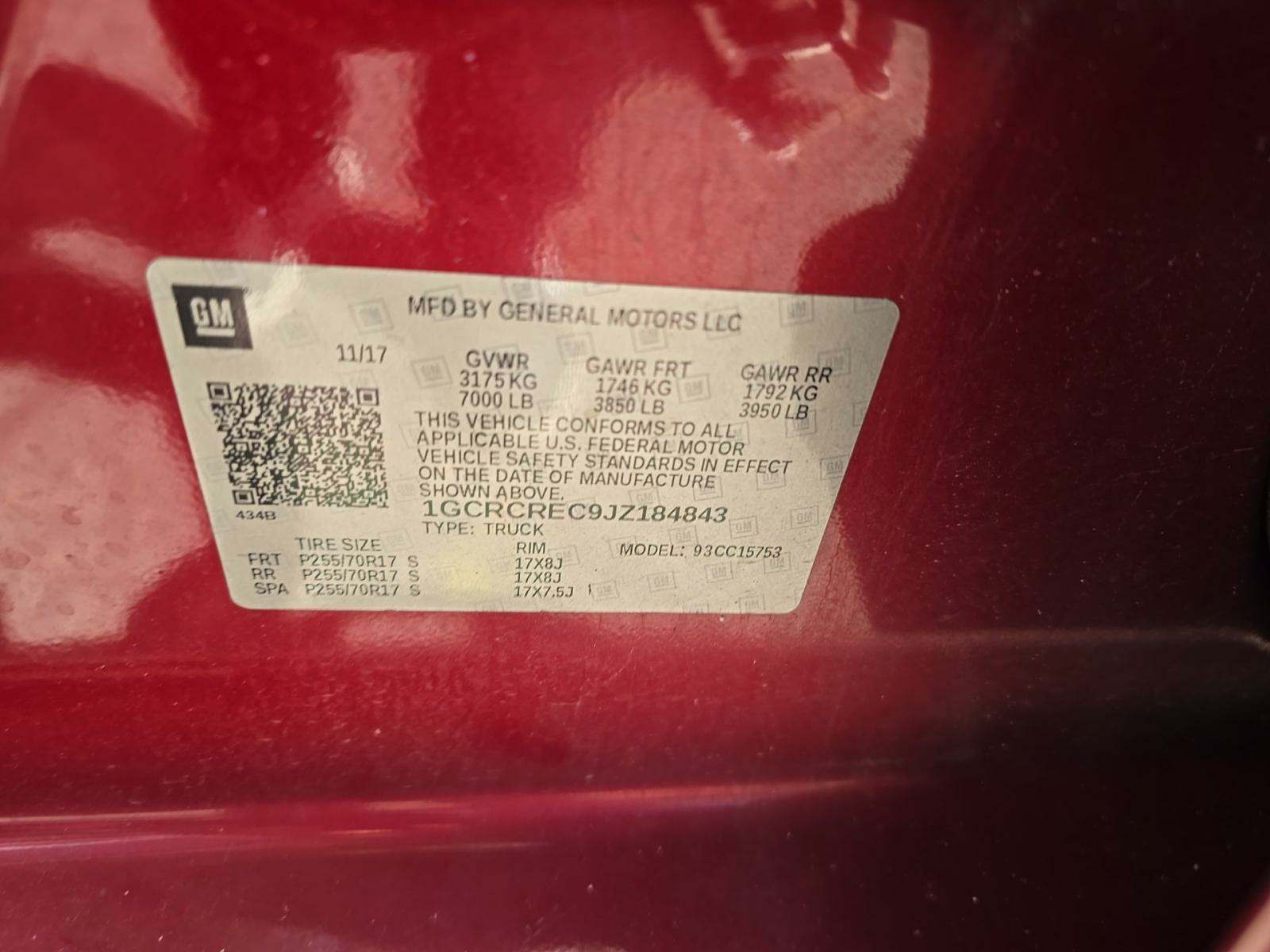 2018 Chevrolet Silverado 1500 LT RWD