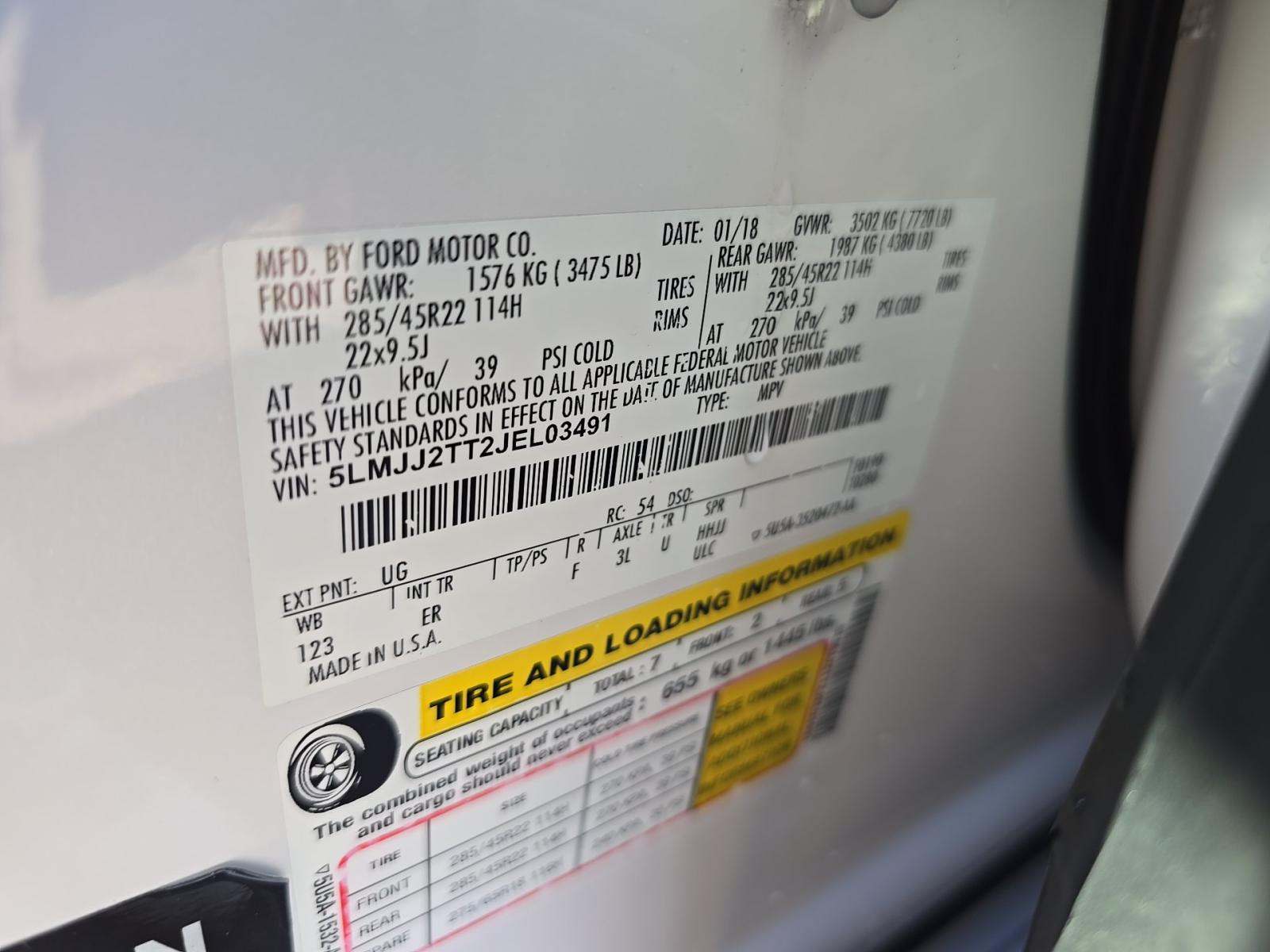 2018 Lincoln Navigator Black Label AWD