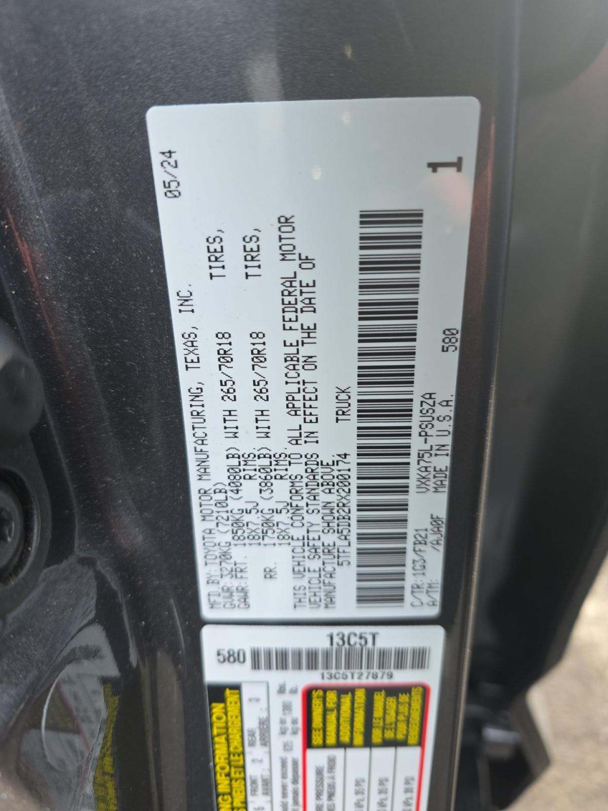 2024 Toyota Tundra SR5 AWD