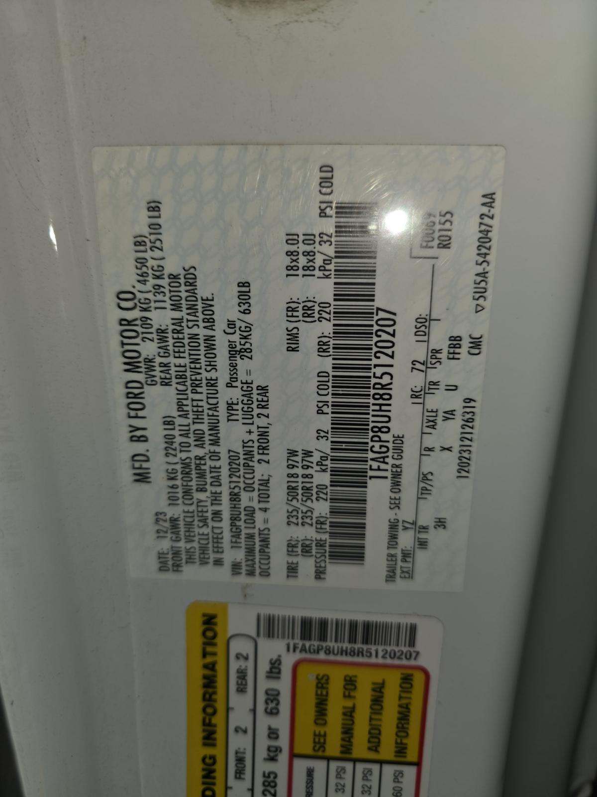 2024 Ford Mustang EcoBoost Premium RWD