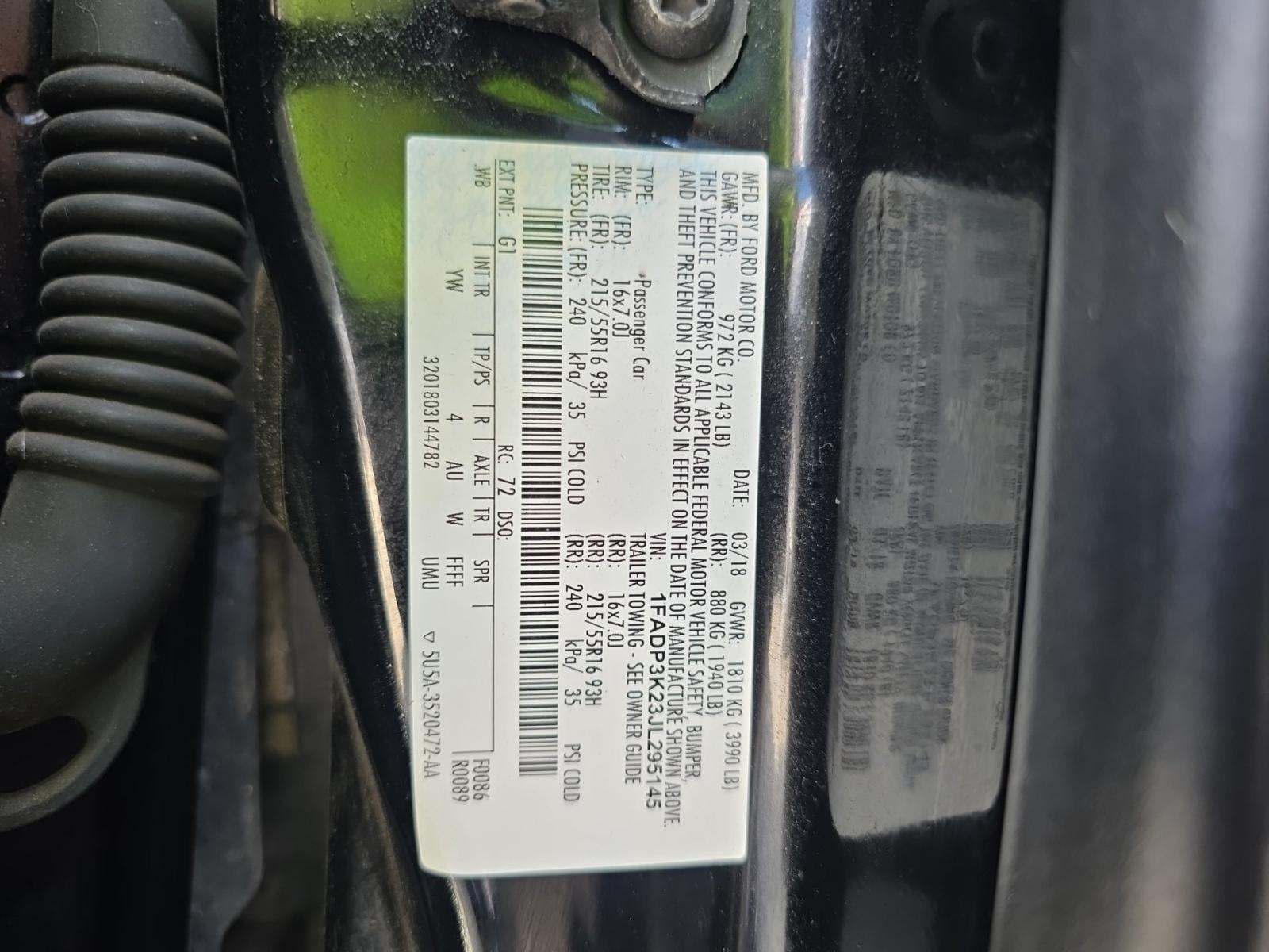 2018 Ford Focus SE FWD