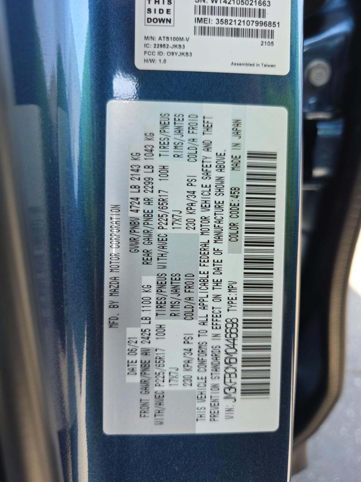 2021 MAZDA CX-5 Touring AWD