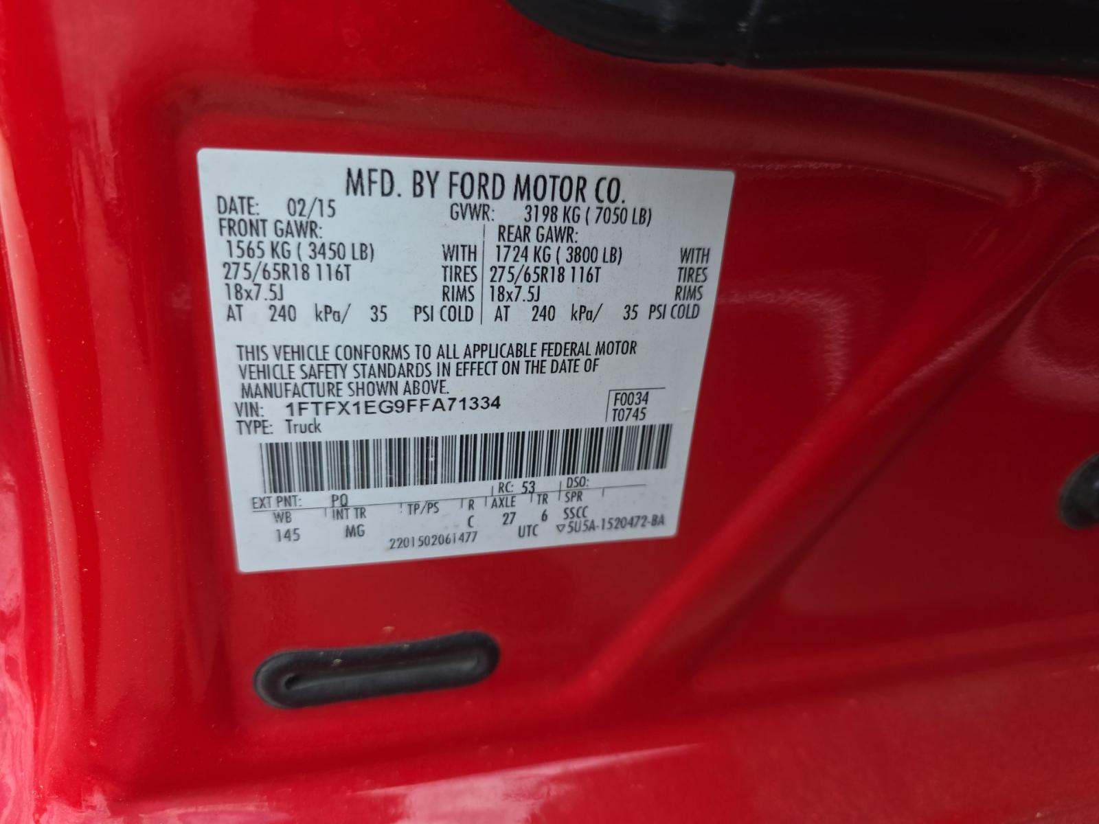 2015 Ford F-150 XLT AWD