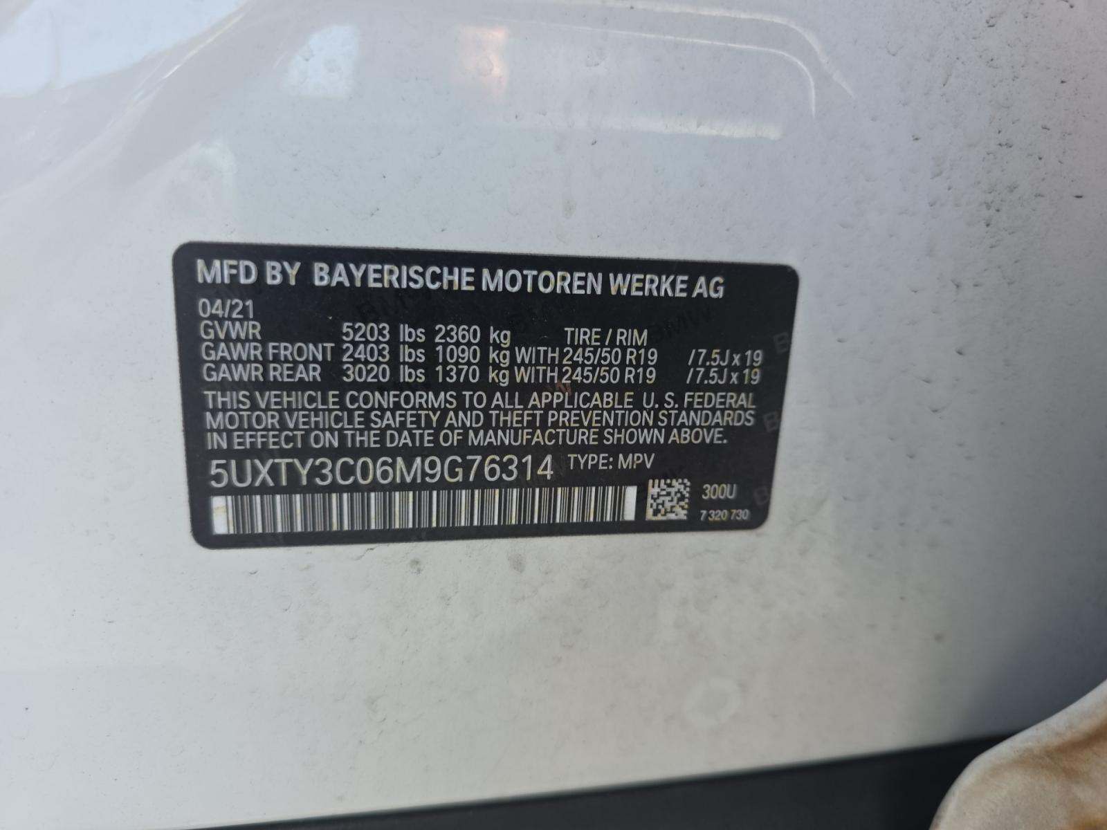 2021 BMW X3 sDrive30i RWD