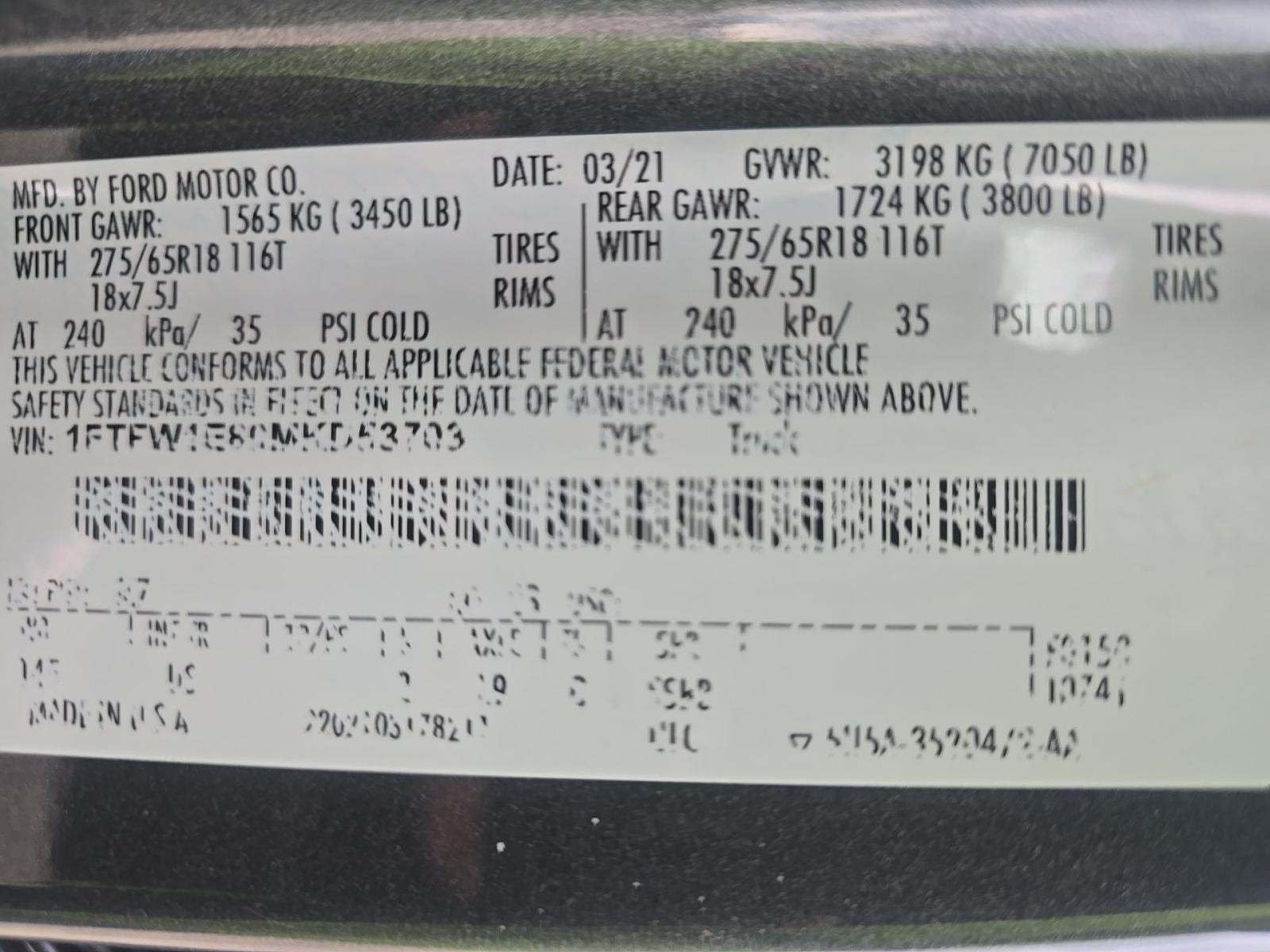 2021 Ford F-150 XLT AWD