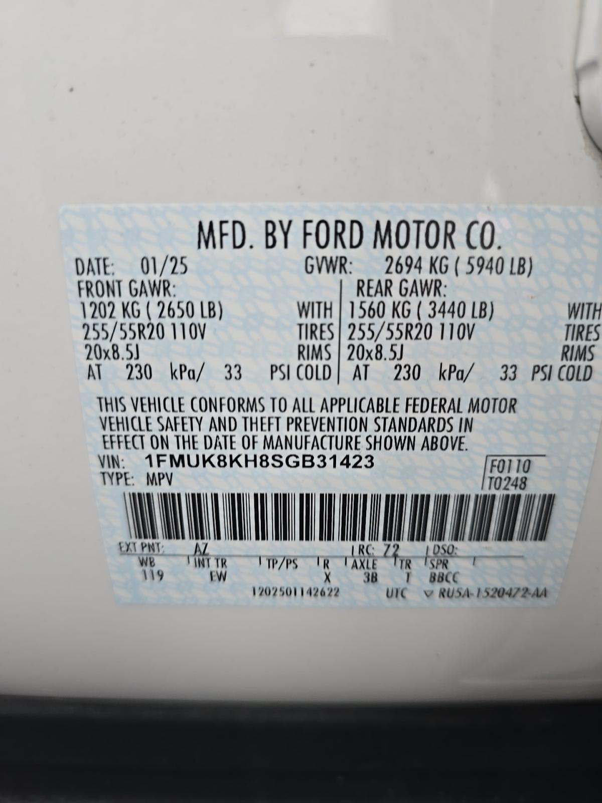 2025 Ford Explorer ST-Line AWD