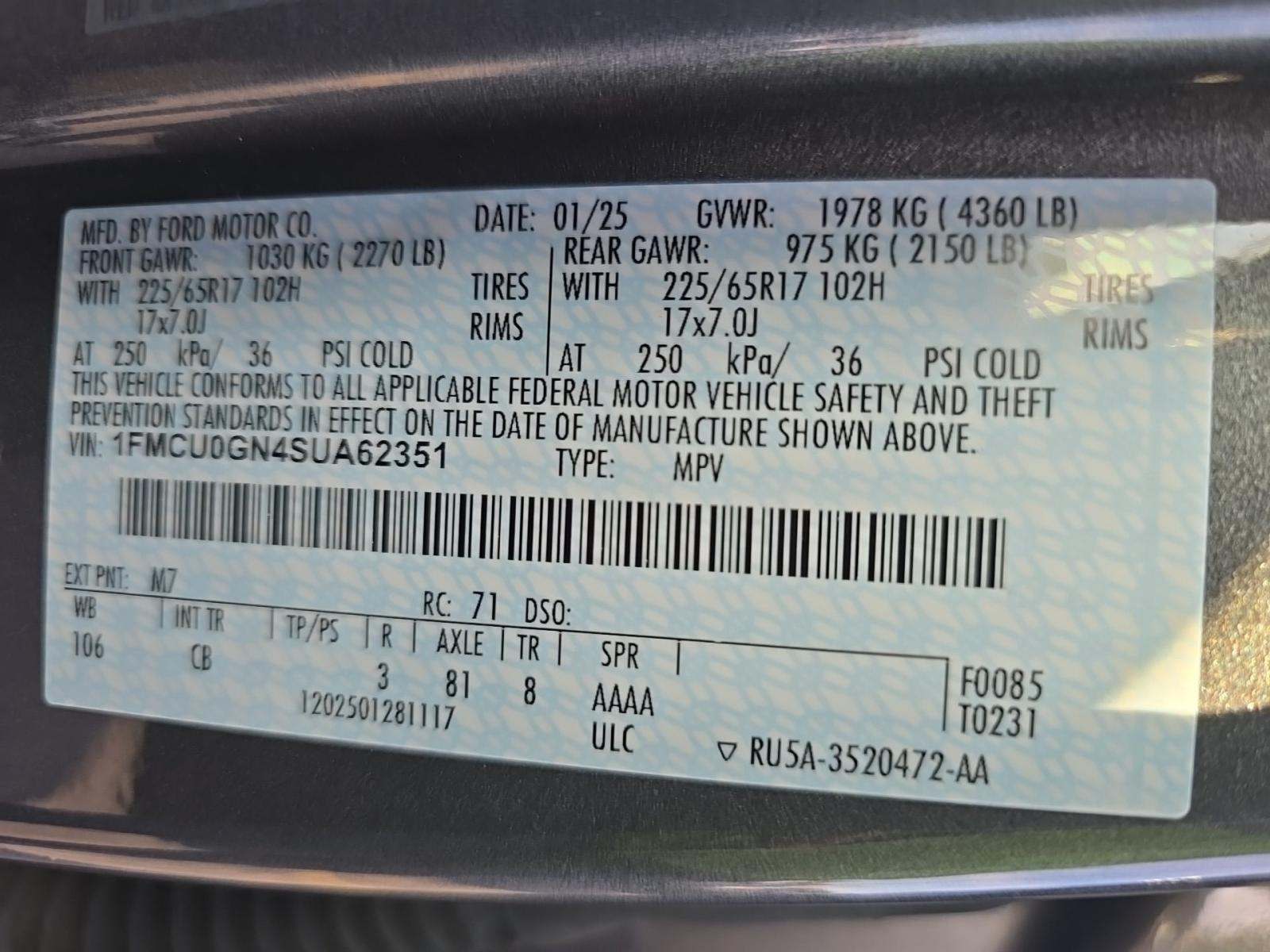 2025 Ford Escape Active FWD